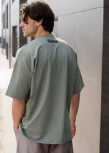 Ανδρική κοντομάνικη μπλούζα Tony couper - TO25/19 - diamond oversized t-shirt ανοιχτό χακί