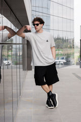 Ανδρική βερμούδα κάργκο Tony Couper - V25/2 - basic cargo oversize shorts μαύρο