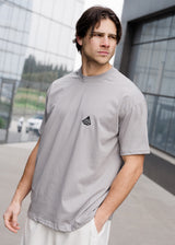 Ανδρική κοντομάνικη μπλούζα Tony couper - TO25/19 - diamond oversized t-shirt γκρι