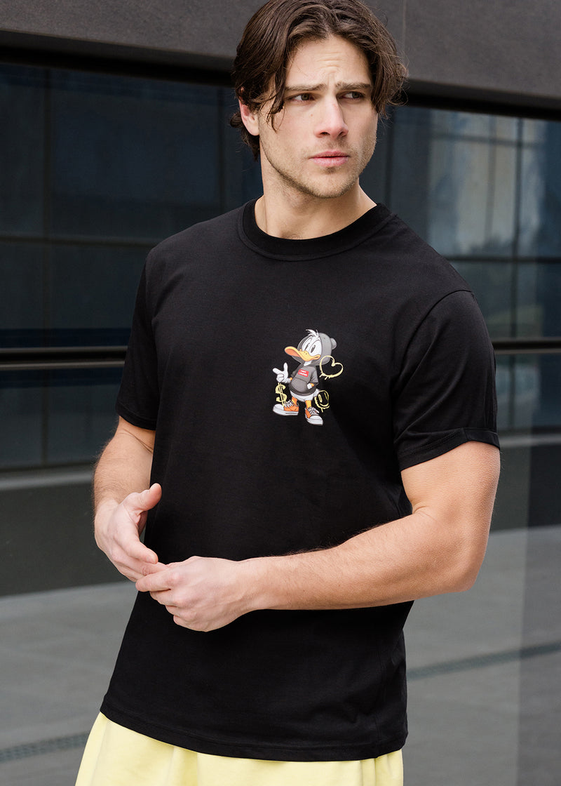 Ανδρική κοντομάνικη μπλούζα Tony couper - TC25/4 - regular fit duck t-shirt μαύρο