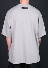 Ανδρική κοντομάνικη μπλούζα Tony couper - TO25/11 - double V oversized fit t-shirt γκρι