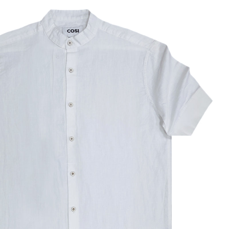 Cosi jeans 61-maorip - linen shirt - white