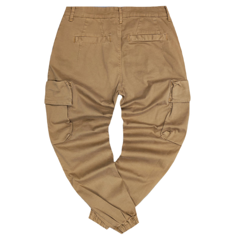 Ανδρικό Παντελόνι Cosi jeans - 62-fosse - w23 - elasticated cargo καφέ
