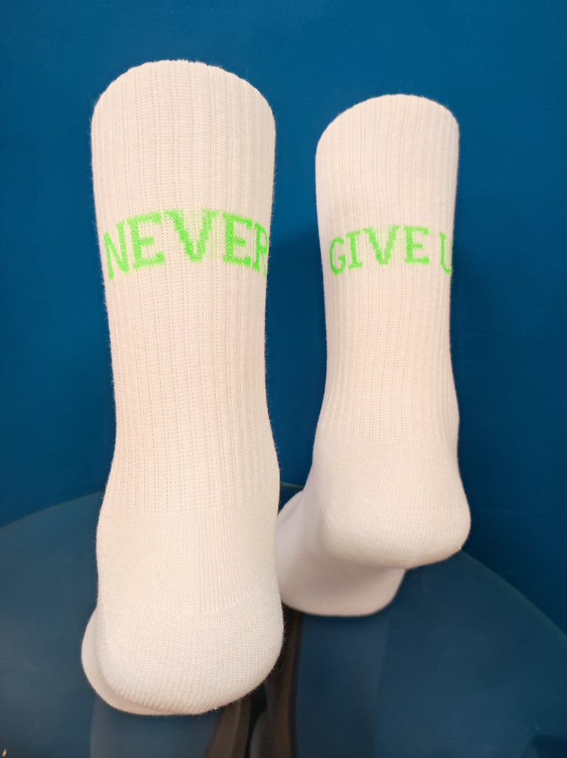 V-tex socks never give up - white