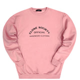 Close society - W23-853 - 180 degree big logo - pink