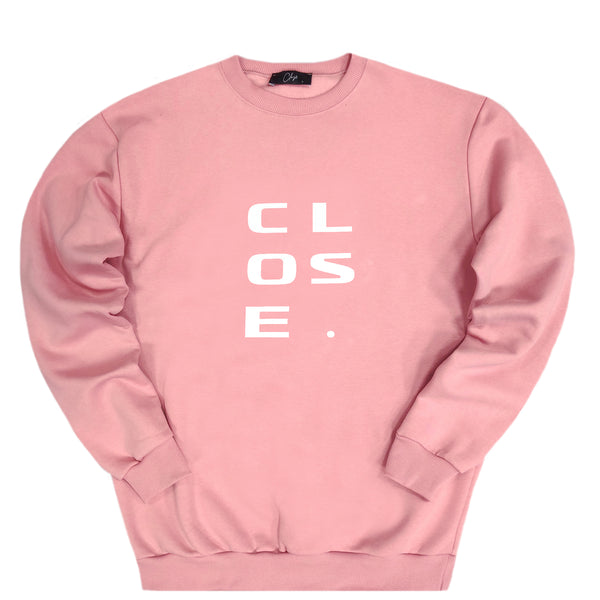 Close society - W23-862 - vertical logo - pink