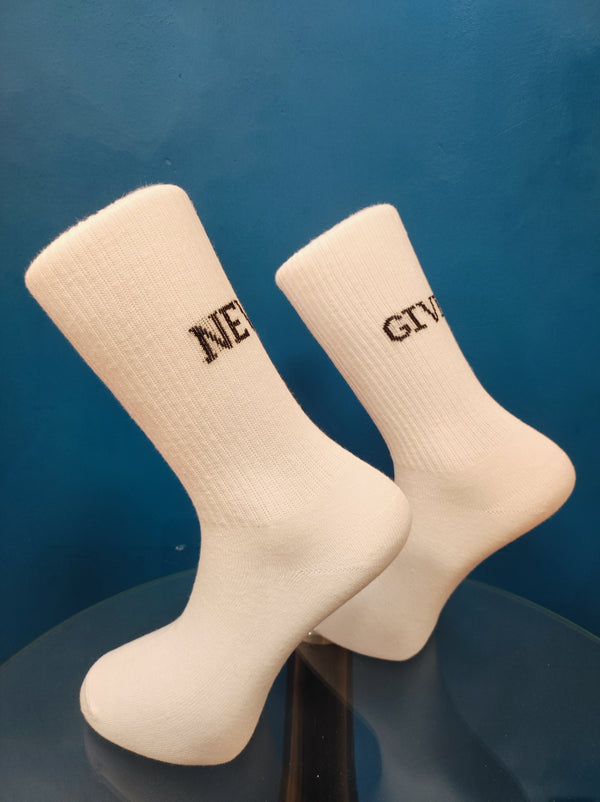 V-tex socks never give up - white