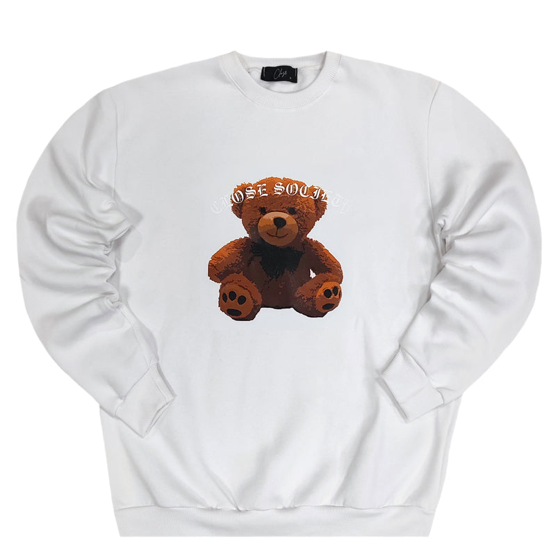 Close society - W23-857 - teddy bear logo - white