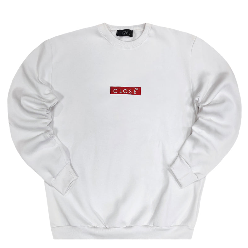 Close society - W23-866 - red patch logo - white