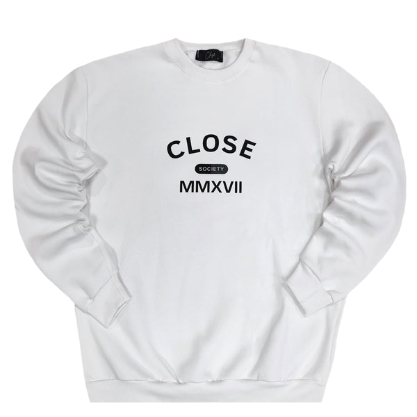 Close society - W23-860 - curved logo - white
