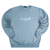 Close society - W23-865 - neon logo - light blue