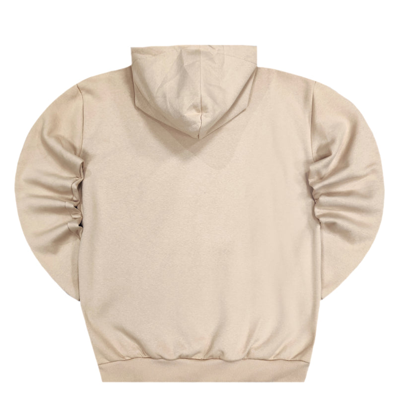 Close society - W23-935 - champion teddy bear logo hoodie - beige