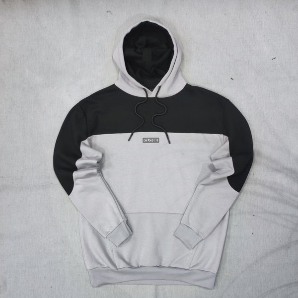 Close society - W23-933 - half ice half black hoodie - grey