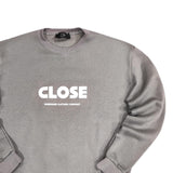 Close society - W23-876 - logo sweatshirt - grey