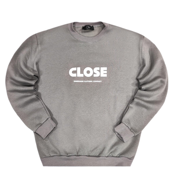 Close society - W23-876 - logo sweatshirt - grey