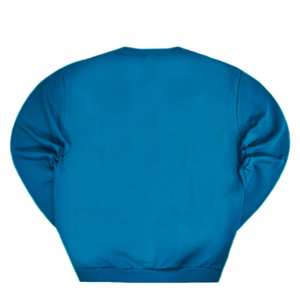 Close society - W23-877 - logo sweatshirt - blue