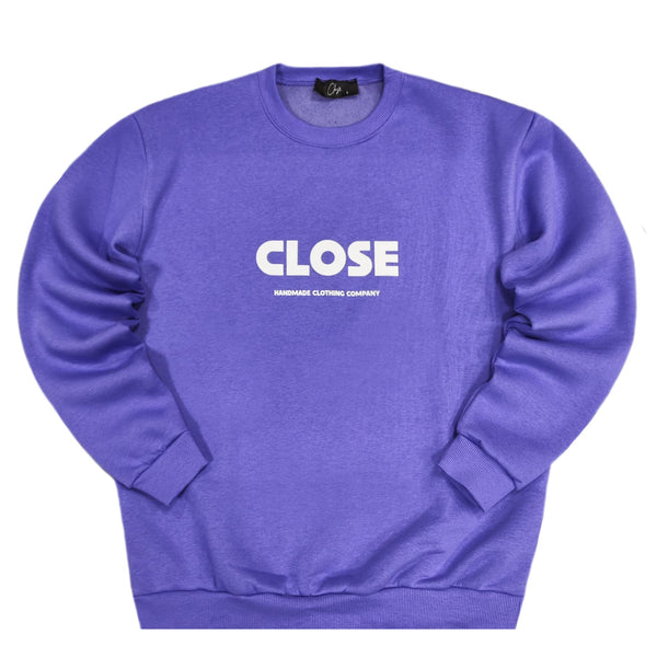 Close society - W23-876 - logo sweatshirt - lilac
