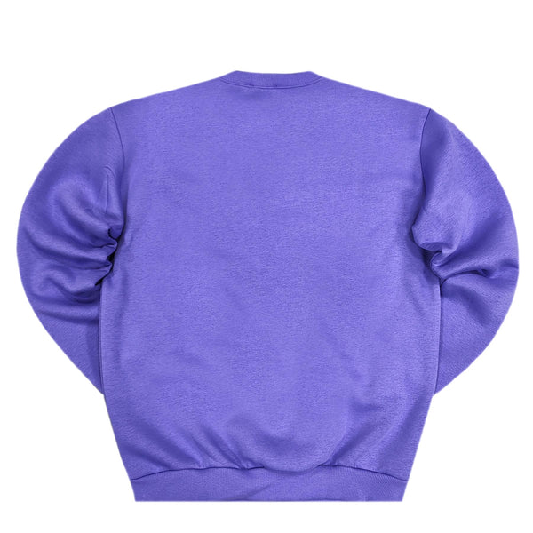 Close society - W23-876 - logo sweatshirt - lilac