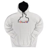 Close society - W23-965 - colorful logo hoodie - white