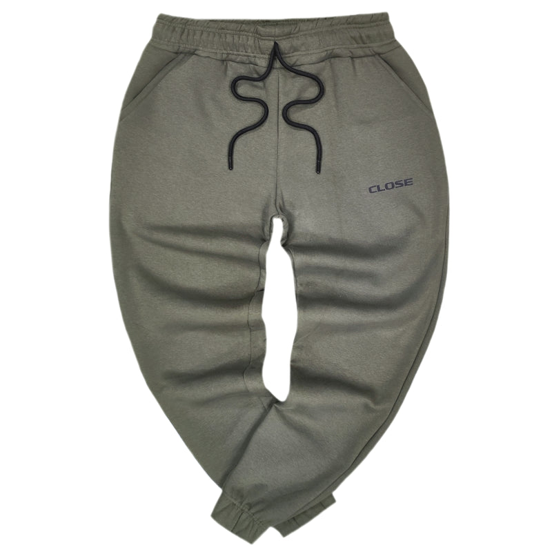 Close society - W24-100 - simple logo sweatpants - khaki