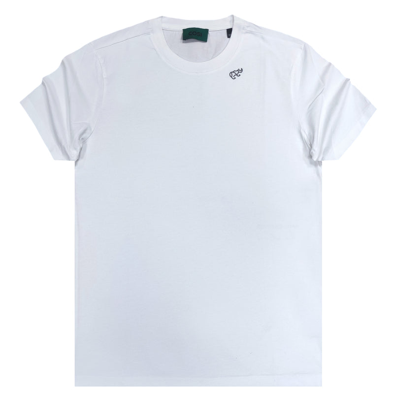 Ανδρική κοντομάνικη μπλούζα Cosi jeans - 63-S24-10 - back logo λευκό
