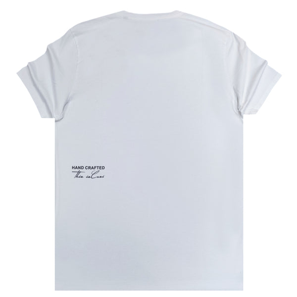 Ανδρική κοντομάνικη μπλούζα Cosi jeans - 63-S24-10 - back logo λευκό