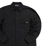 Vinyl art clothing - 23520-01 - essential overshirt jacket - black