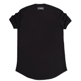 Vinyl art clothing - 19510-01 - essential long line t-shirt - black