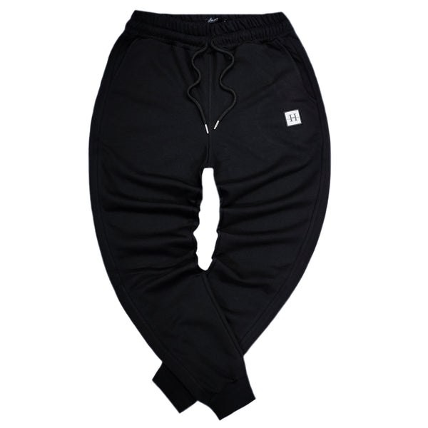 Ανδρική φόρμα Henry clothing - 6-601 - logo sweatpants μαύρο