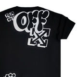New wave clothing - 241-15 - off t-shirt - black