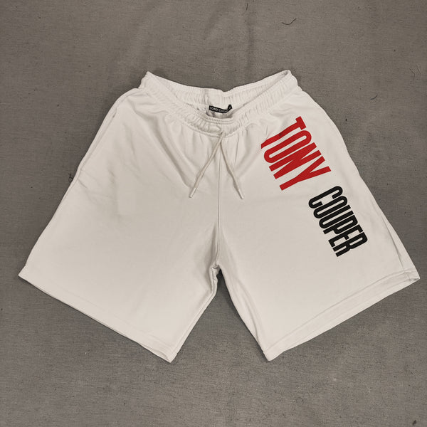 Tony couper - V23/101 - logo shorts - white