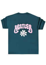 Κοντομάνικη Μπλούζα Close society - S24-206 - hustler OVERSIZED tee πετρόλ