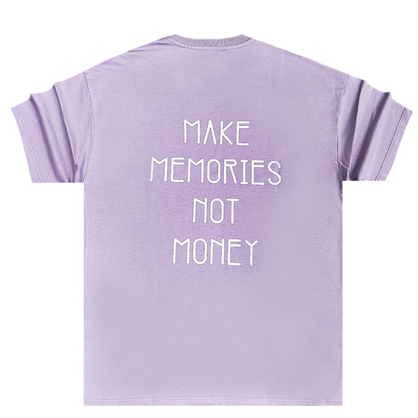 Close society - S24-217 - make memories OVERSIZED tee - lilac