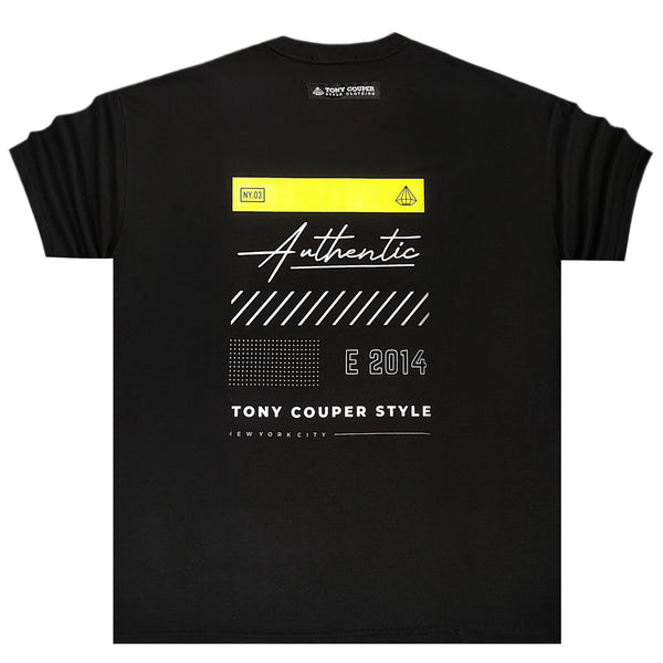 Tony couper - T24/22 - authentic extra oversized tee - black