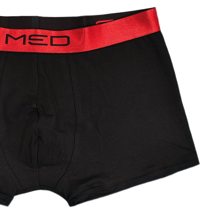 MED - 2112280-32 - red accent boxer - black