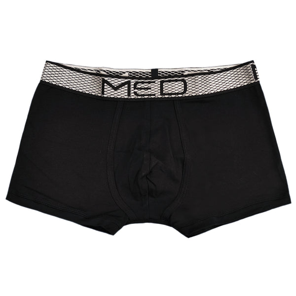MED - 2112214-SILVER - silver accent boxer - black.