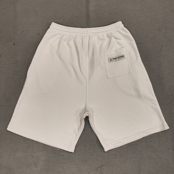 Tony couper  - V24/5 - cube logo shorts - white