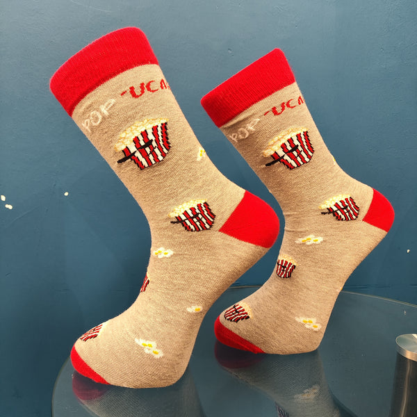 Μακριές Κάλτσες V-tex socks - SOCKS-POP-UCAR - cool pop-corn γκρι