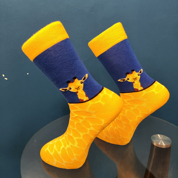 Μακριές Κάλτσες V-tex socks - SOCKS-GIRAFFE κίτρινο