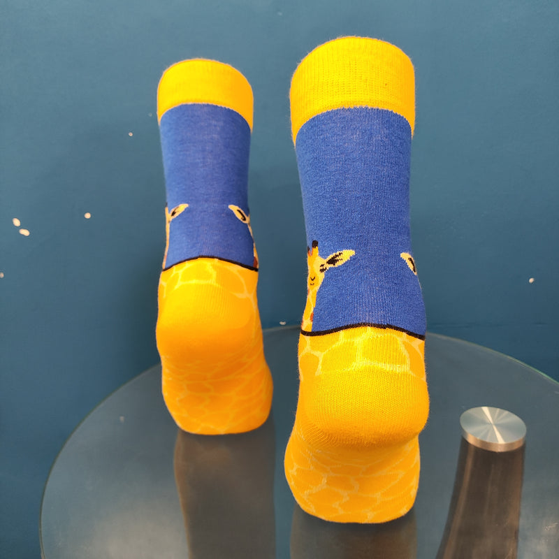 V-tex socks - SOCKS-GIRAFFE - yellow