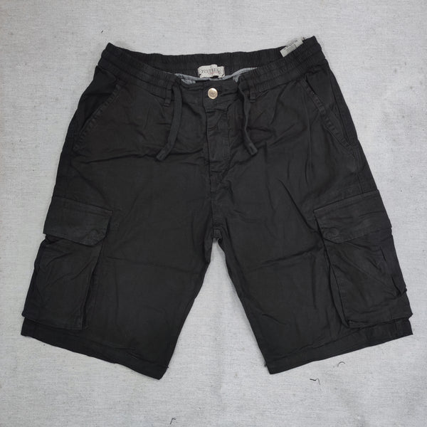 Gang - JR1119-9 - fabric cargo shorts - black