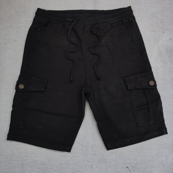Gang - NFS808-4 - fabric cargo shorts - black