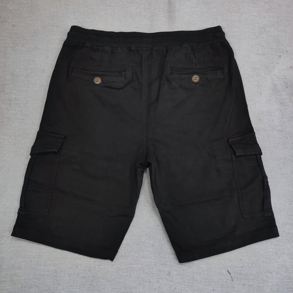 Gang - NFS808-4 - fabric cargo shorts - black