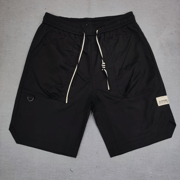 Gang - LK-7112 - fabric cargo shorts - black