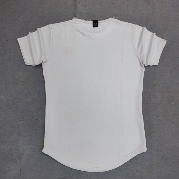 Henry clothing - 3-198 - fraid neck t-shirt - white