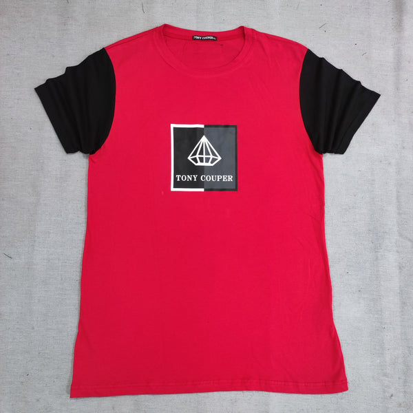 Tony couper - TT22/67 - sq logo tee - red