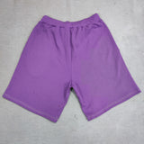 Close society - S24-900 - white patch spring shorts - purple