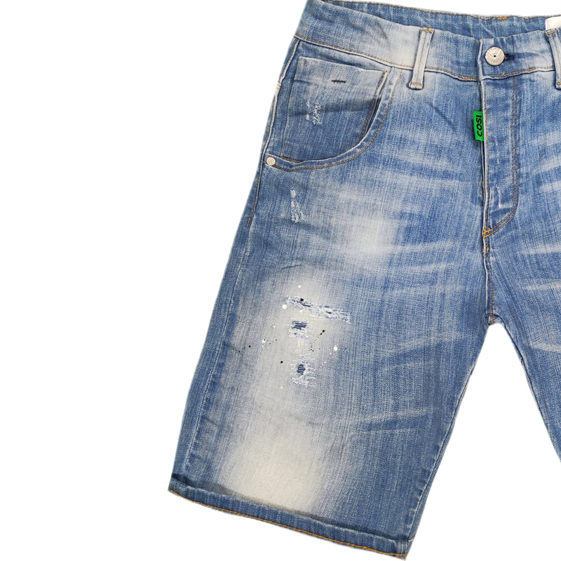 Ανδρική βερμούδα jean Cosi jeans - MORE - classic shorts  ανοιχτό μπλε