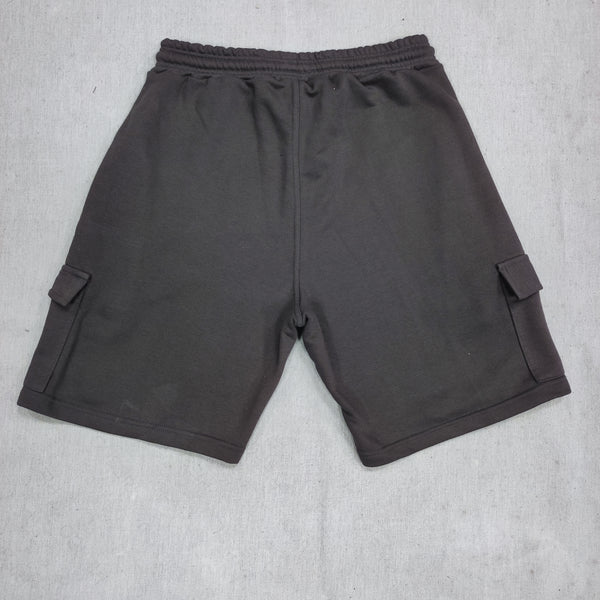 Ανδρική βερμούδα Close society - S24-501 - simple logo cargo shorts γκρι