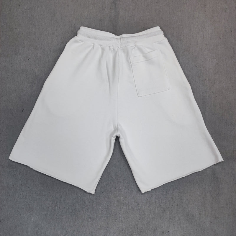 Ανδρική βερμούδα Close society - S24-409 - simple logo shorts λευκό